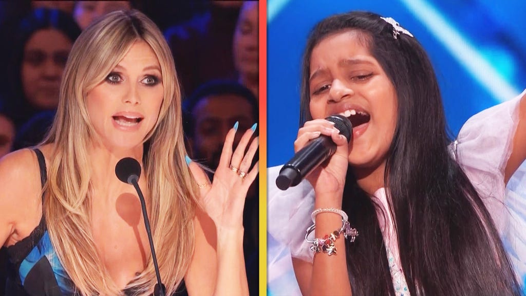 'America's Got Talent': Heidi Klum Slams Golden Buzzer for Impressive 9-Year-Old's Tina Turner Cover