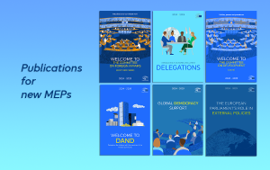 Cover images for publications for new MEPs