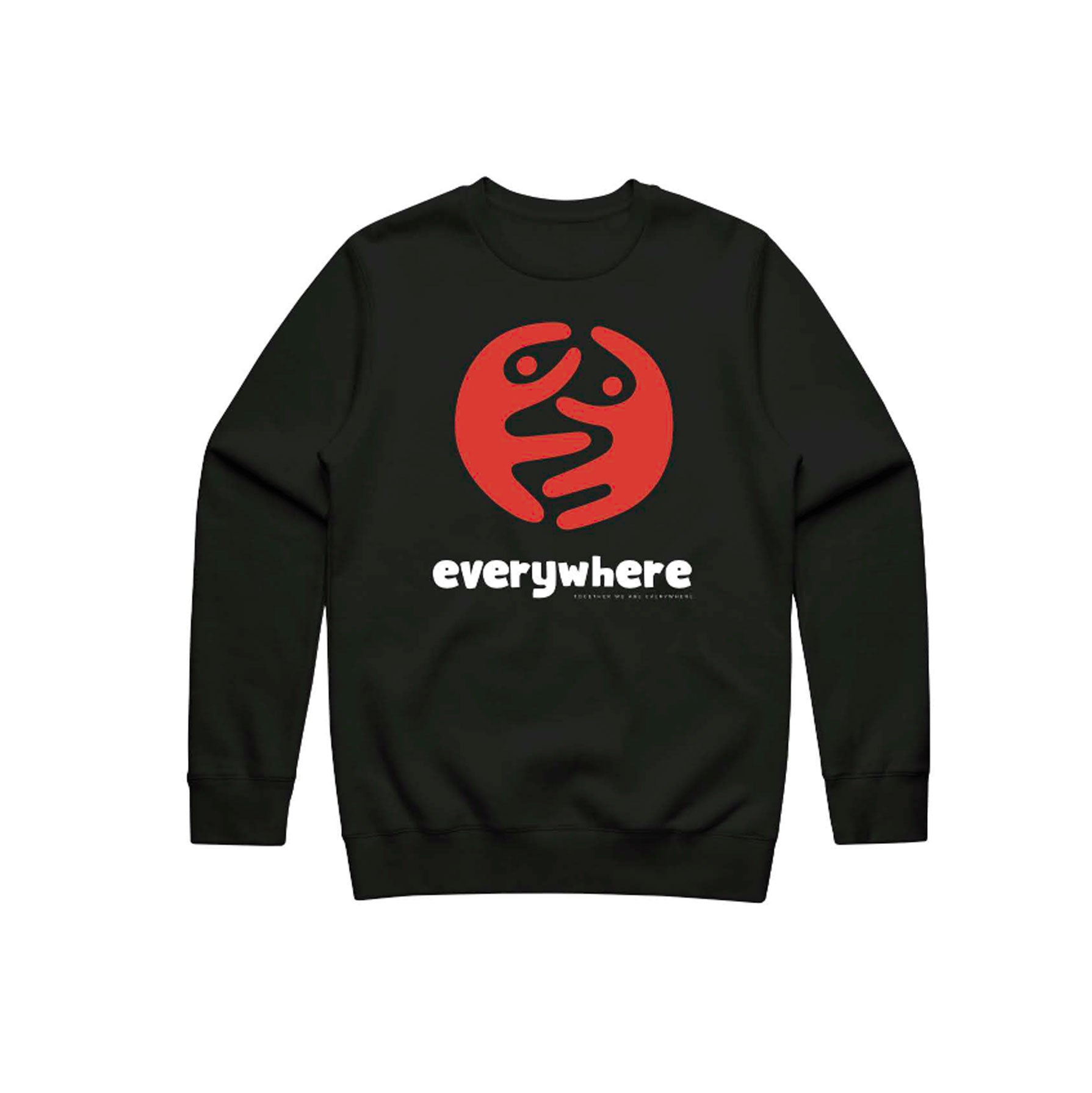 crewneck - everywhere together - black