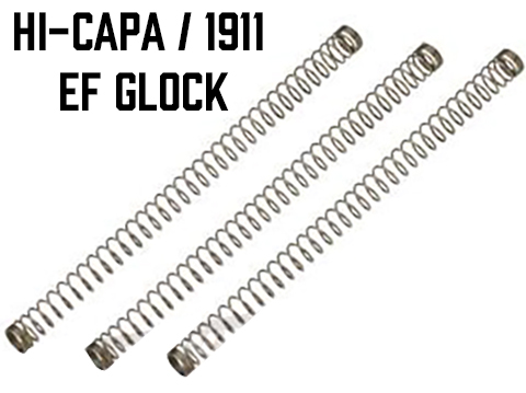 Angel Custom 130% Extended Nozzle Return Spring for Airsoft GBB Pistols (Type: Hi-Capa and 1911 Series / Set of 3)