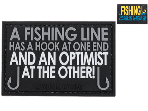 Evike.com A Fishing Line Has A Hook At One End... PVC Morale Patch 