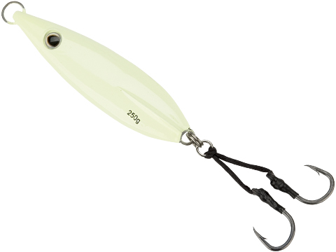 Battle Angler Phantom-Fall Jigging Lure Fishing Jig (Model: 2X-Glow / 250g / Double Hook)