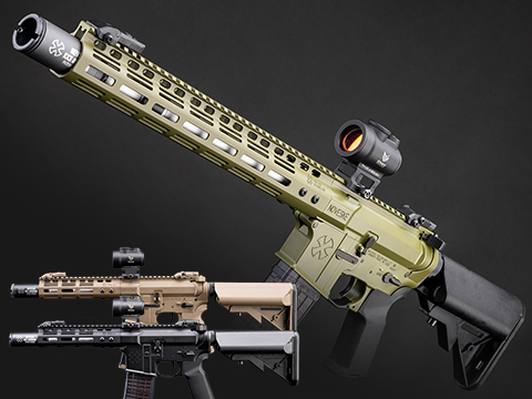 EMG Noveske Licensed N4 Airsoft AEG Rifle w/ CYMA Platinum Gearbox (Model: 13.5 SBR - 400 FPS / Olive Drab / Gun Only)