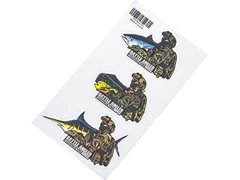 Battle Angler Vinyl Decal Sticker Pack