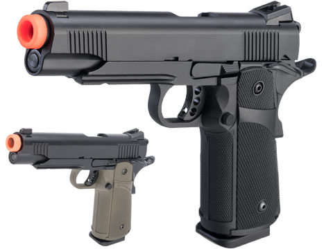 KJW 1911 Tactical HI-CAPA Gas / CO2 Gas Blowback Airsoft Pistol 