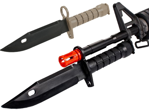 Matrix Airsoft Tactical Rubber Bayonet with Sheath & M4 / M16 QD Mount 