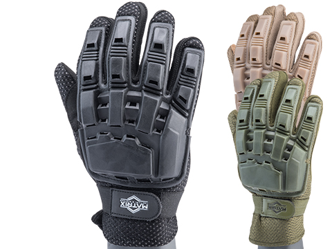 Matrix Full Finger Tactical Gloves (Color: Black / Medium)