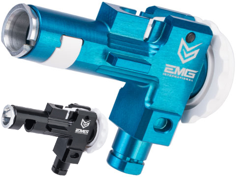 EMG x Retro Arms CNC Machined Aluminum Rotary Hop-Up Unit for M4/M16 Series Airsoft AEGs (Color: Blue)