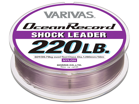 VARIVAS Ocean Record Nylon Shock Leader Fishing Line (Model: 60lb / 50m)