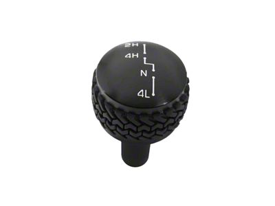 DV8 Offroad 4WD Shifter Knob; Black (07-18 Jeep Wrangler JK)