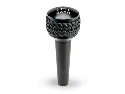 DV8 Offroad 6-Speed Shift Knob; Black (05-10 Jeep Wrangler TJ & JK)