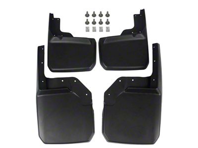 Mud Flap Splash Guards; Front and Rear (07-18 Jeep Wrangler JK)