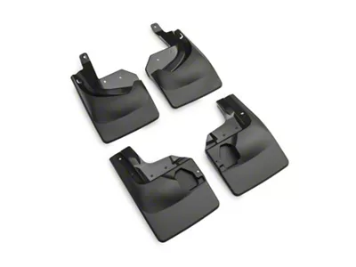 Weathertech No-Drill Mud Flaps; Front and Rear; Black (18-24 Jeep Wrangler JL Rubicon, Excluding 4xe)