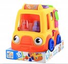 Kids Colorful Plastics Made Cartoon Design Educational Happy Bus