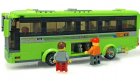 Kids Green Plastics 364 Pieces Building Blocks City Bus Toy