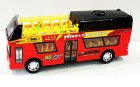 Red Kids Plastic City Sightseeing Electric Double Decker Bus Toy