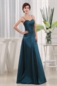 Dark Teal Green Bridesmaid Dresses, A Line Taffeta Bridesmaid Dresses