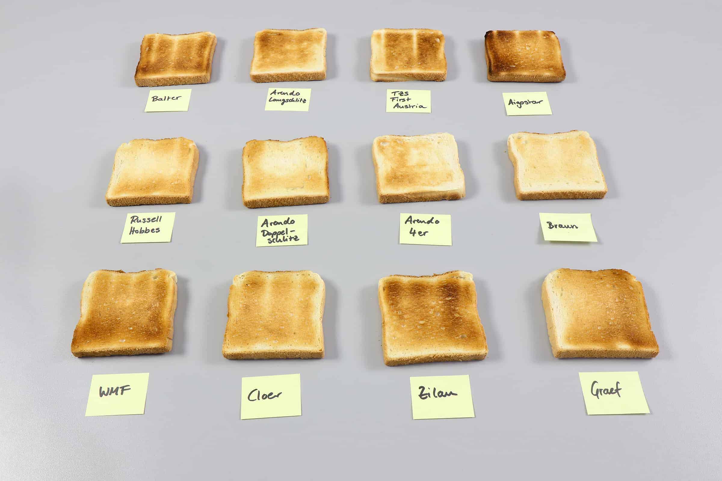 Toaster Test: Test Erste Runde