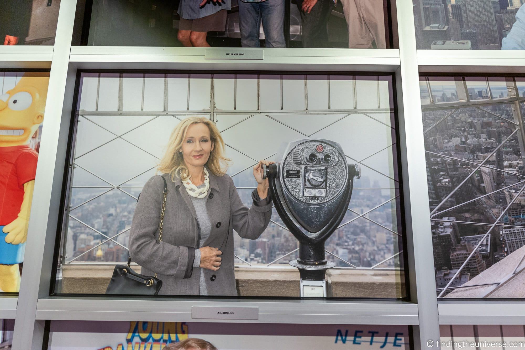 JK Rowling at Empire State Building