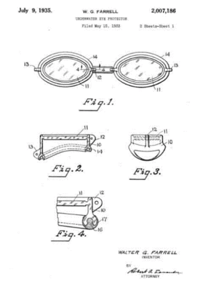 Goggles Patent