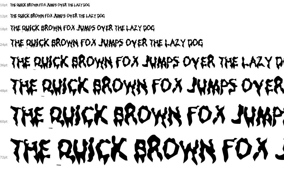 Droopy Poopy font Waterfall