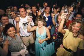 Participants toasting at the Food & Wine Classic