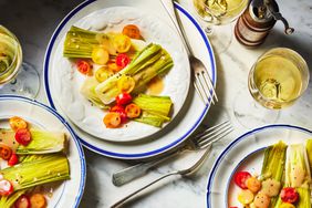 Leeks with Tomato Vinaigrette