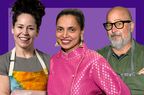 Chefs Stephanie Izard , Maneet Chauhan and Andrew Zimmern