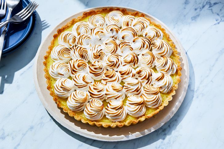 Lemon-Olive Oil Cream Meringue Tart