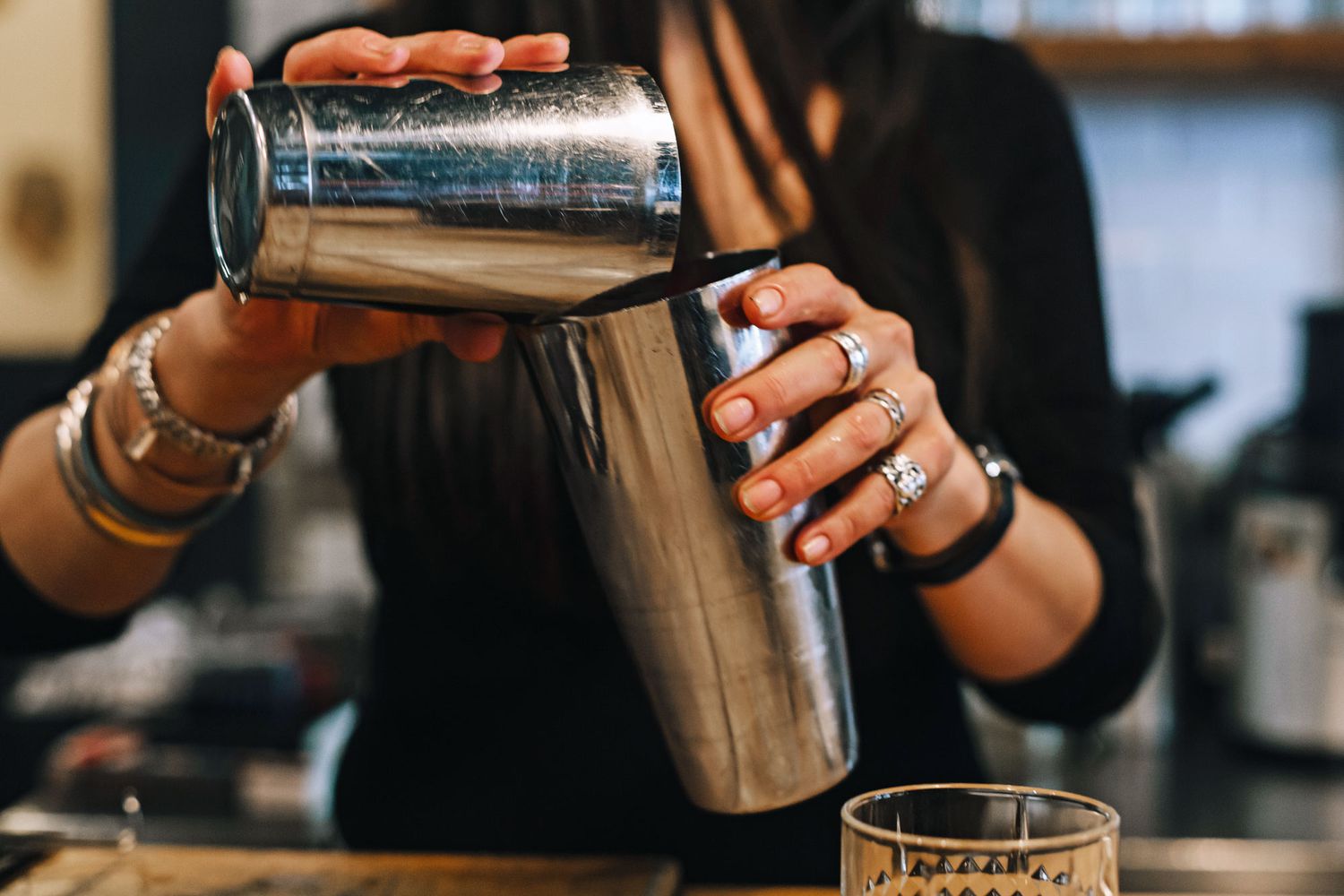 Female bartender