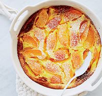 Lemony Apricot Clafoutis