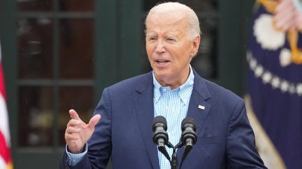 Joe Biden, 81 ans, fait face à une fronde d'élus démocrates. (ANDREW LEYDEN / NURPHOTO)