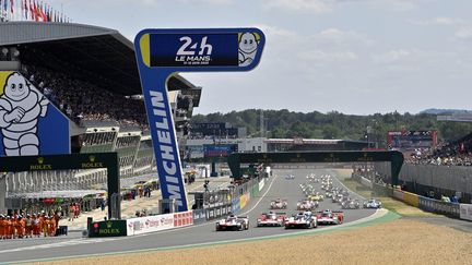 11 juin 2022. Départ de la course des 24 Heures du Mans.&nbsp; (JEROME FOUQUET / MAXPPP)