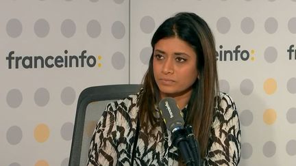 La députée Renaissance Prisca Thévenot, le 28 mars 2023 sur franceinfo. (FRANCEINFO / RADIO FRANCE)