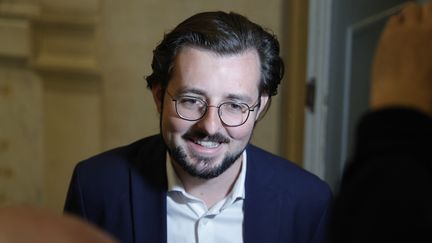 Le député socialiste de l'Eure Philippe Brun, réélu le 7 juillet 2024. (GEOFFROY VAN DER HASSELT / AFP)