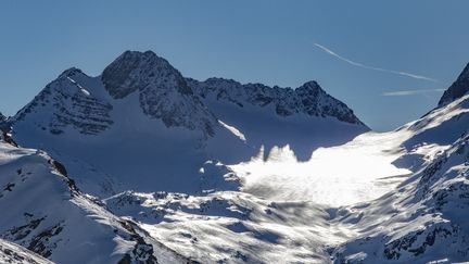 Le glacier de Saint-Sorlin dans les Alpes françaises le 31 décembre 2021 (BENJAMIN POLGE / HANS LUCAS)