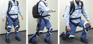 Power-assist device by supporting knee joint motion