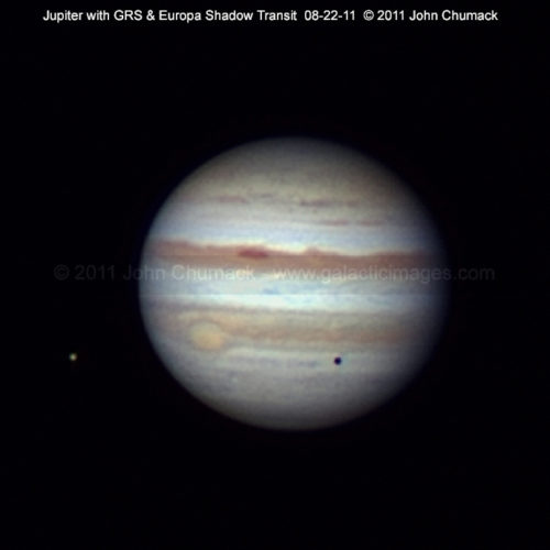 Jupiter Photos & Moon Europa Shadow Transit Photos