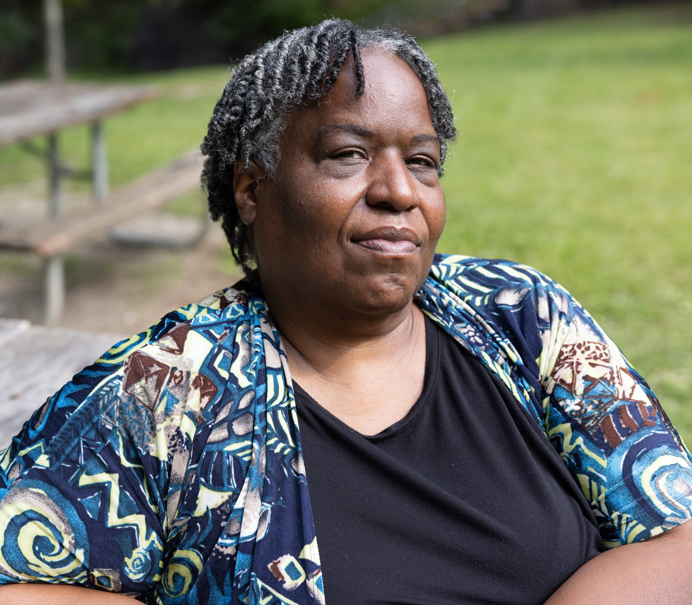 Donna Green poses for a portrait in Atlanta on Monday, Aug. 15, 2022.