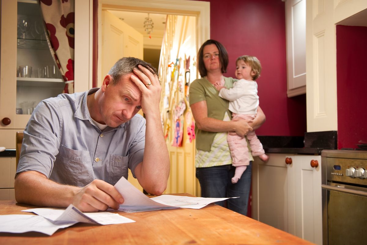 Family looking worried