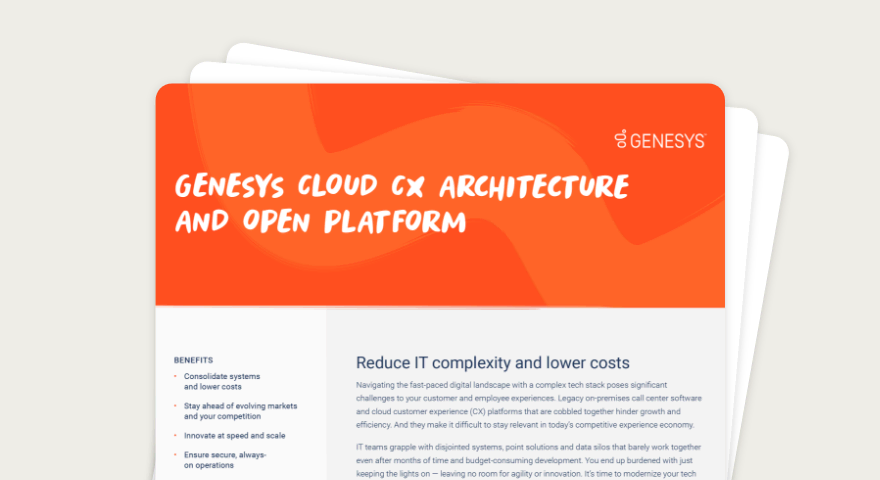 Genesys Cloud CX product overview thumbnail