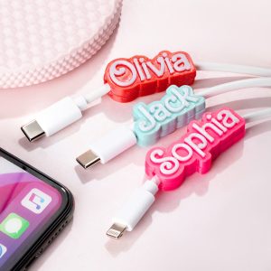 Custom 3D Print 1.5M USB Cable Tag for iPhone/Micro USB/Type C