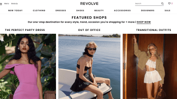 Revolve's AI powered search