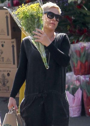 Pink - Shopping at Whole Foods in Brentwood