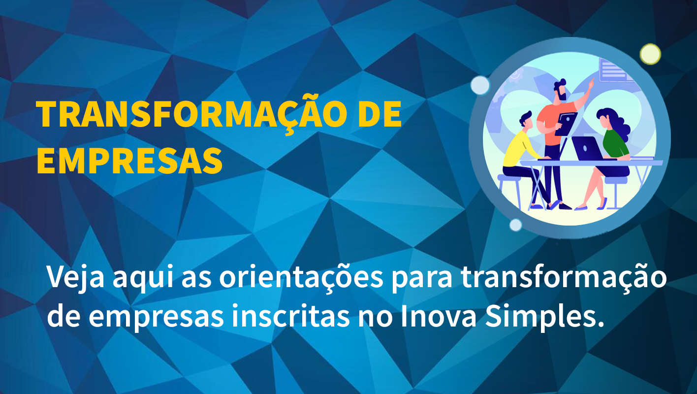 Imagem com texto " Transformação de empresas"