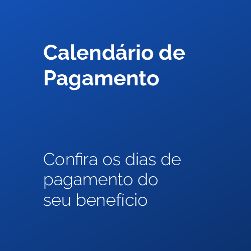 Programação anual de datas de pagamento dos benefícios na rede bancária.