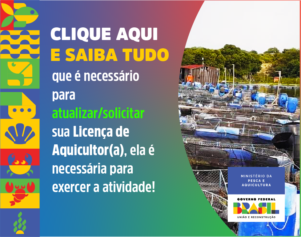 link para atualização da licença de aquicultor para continuar no exercício da atividade