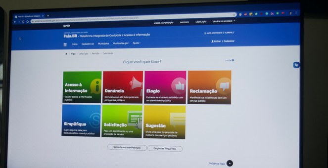 Plataforma reúne serviços de informações e ouvidoria