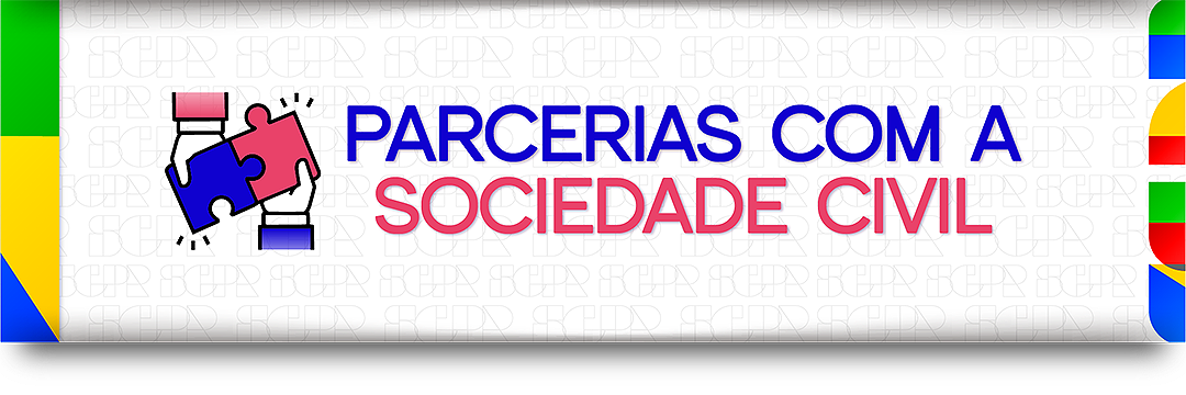 Parcerias com a sociedade civil