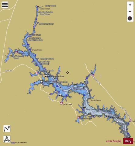 Wateree Lake Fishing Map | Nautical Charts App